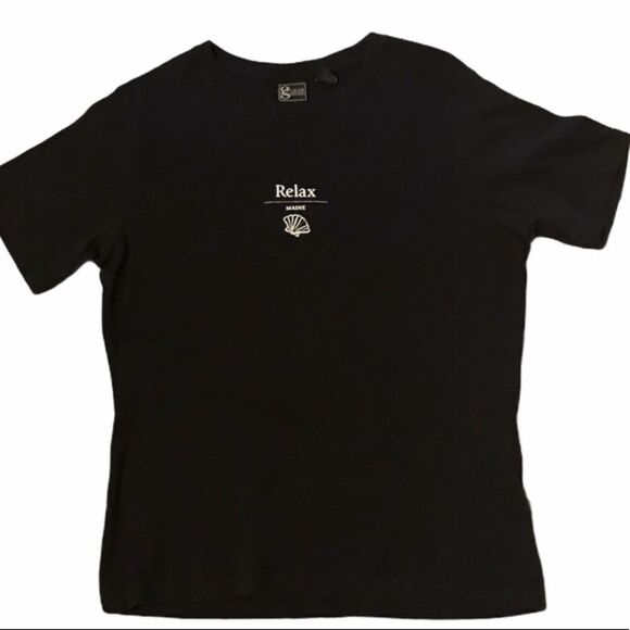 Gear For Sports “Relax Maine” Medium Black Top - Picture 1 of 5